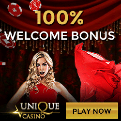 unique casino 100% match